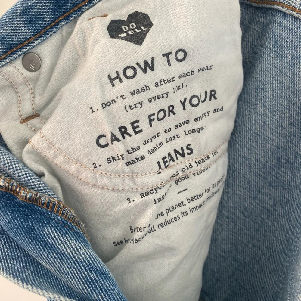 MADEWELL Baggy Straight Jeans in Earlhurst Wash: Ripped Edition - Picture 6 of 7